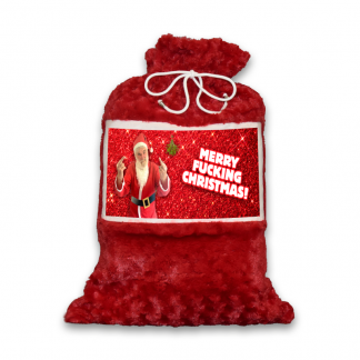 Merry F*****g Christmas! Santa Sack (Red Sparkle)