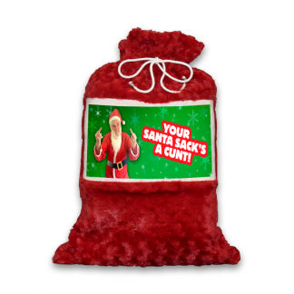 Your Santa Sack’s A C…! (Green Snowflakes)