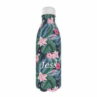 Personalised Water Bottle Floral Design