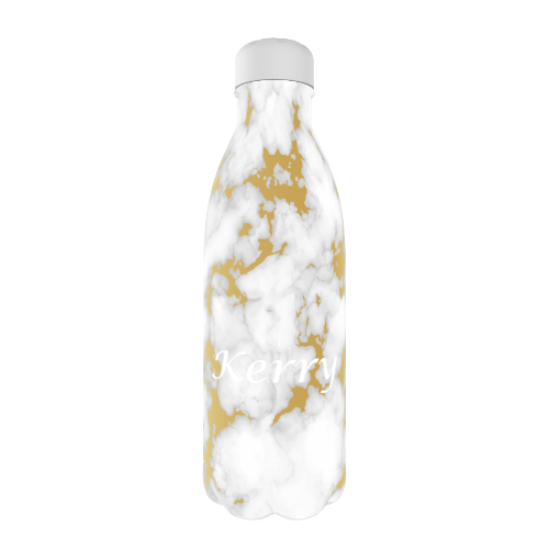 Personalised Water Bottle Marble Design