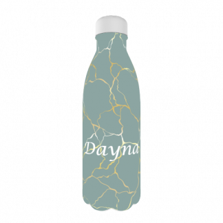 Personalised Water Bottle Simple Marble Design