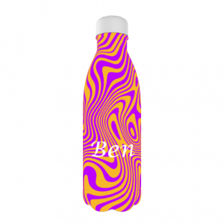Personalised Water Bottle Trippy Design